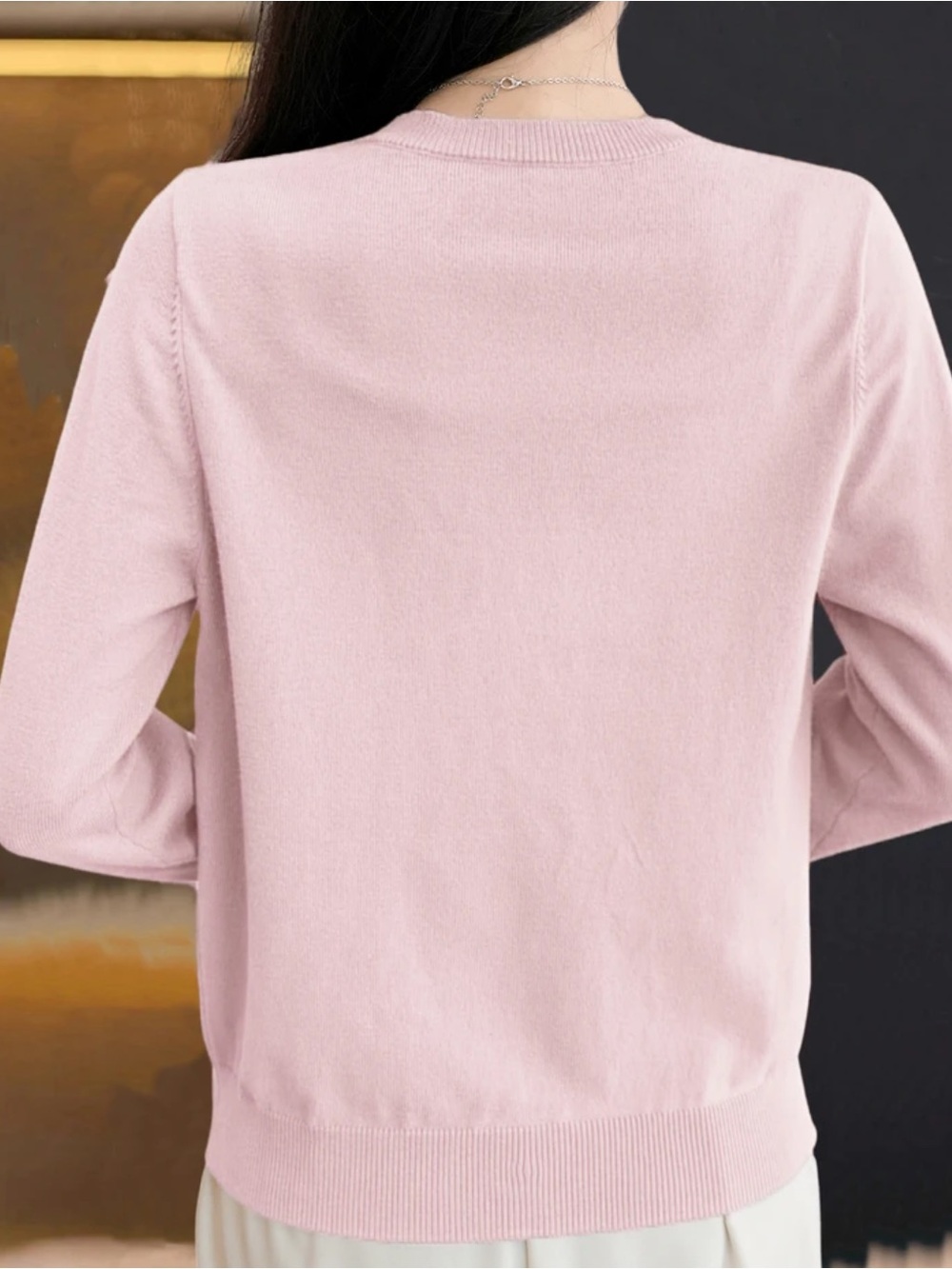 Pink Button-Front Cardigan - Picture 2 of 5